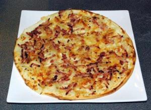 tarte flambée gratinée